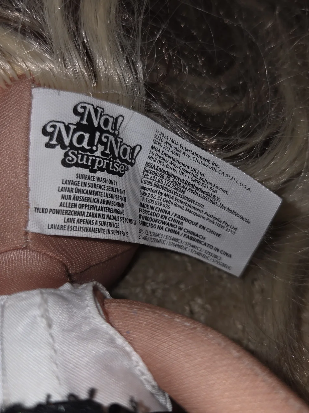 Na Na Na Surprise! Teens Gretchen Stripes Premium Raccoon Themed doll